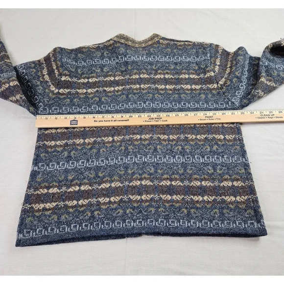 Vintage Wool Cardigan Women Small Sweater Silver Hook Closure Newton Trading Co. - Picture 9 of 12